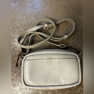 New without tags, Madewell the Leather Carabiner crossbody bag, seamist/sage